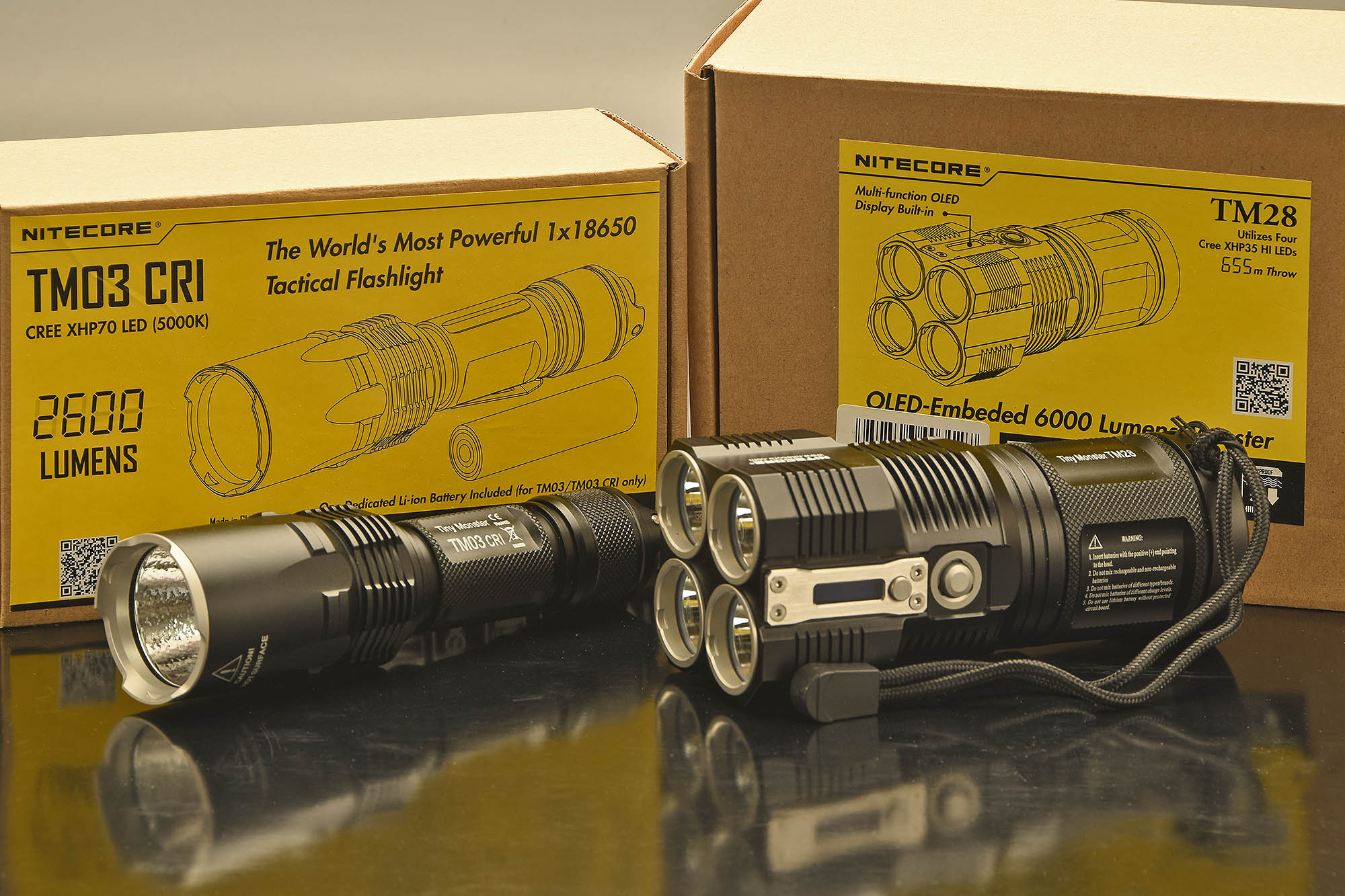 UM10 Charger & USB Adapters NiteCore TM03 2800 lumen CREE XHP70 LED Flashlight 