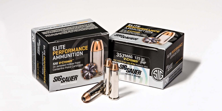 SIG Sauer Elite Performance new ammunition SIG Sauer Elite Performance 125gr .357 Magnum revolver ammunition