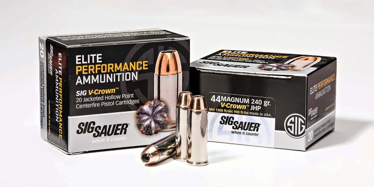 SIG Sauer Elite Performance new ammunition SIG Sauer Elite Performance 240gr .44 Remington Magnum revolver ammunition