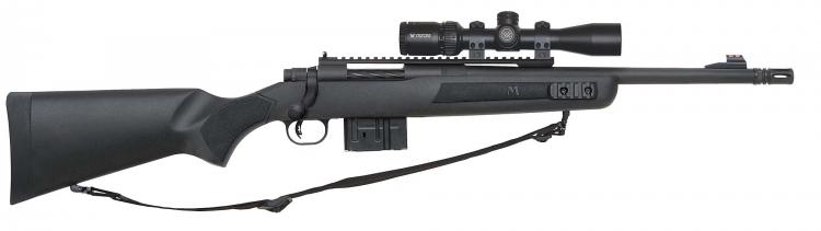The versatile Scout rifle design features a forward-mounted optic, here with a Vortex Crossfire II Scout 2-7x32mm riflescope