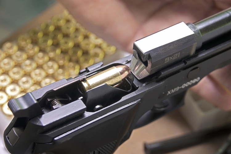The cartridge being fed from the magazine aligns perfectly to the bore axis for flawless feeding