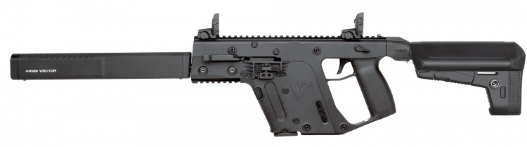 The Kriss Vector Gen.II CRB is the civilian-legal long-barreled model of the line; a short-barreled model is also available