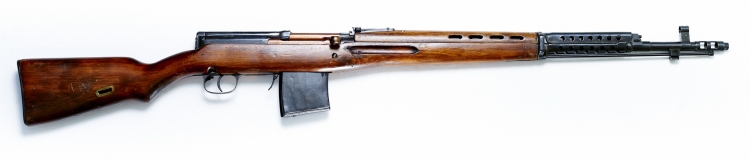 The Molot KO-SVT semi-automatic rifle, seen from the right side