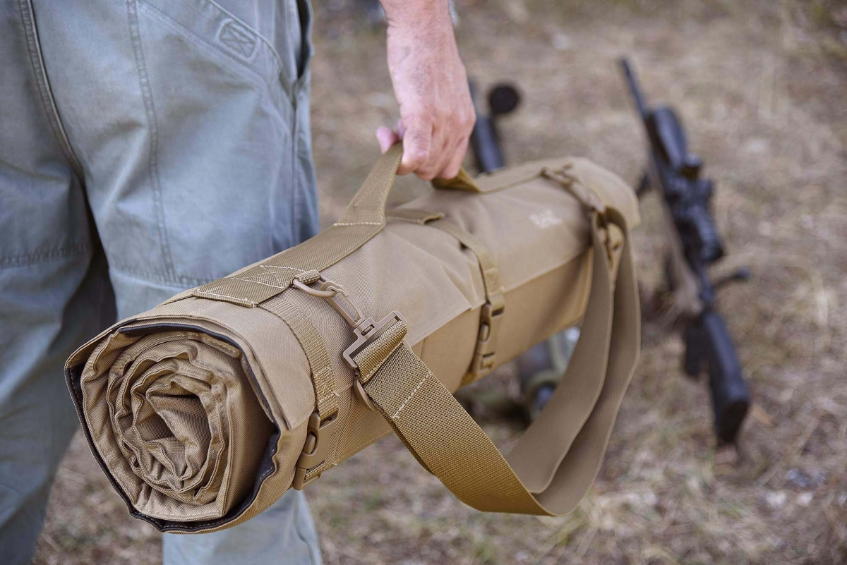 The Bob Allen Tactical Shooting Mat is available for purchase through Brownells