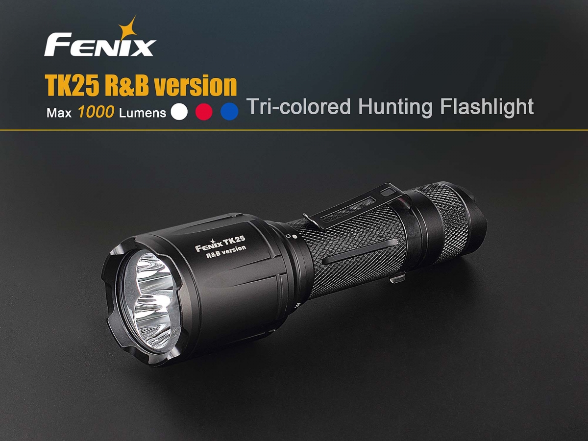 Fenix TK25 R&B: a new 1000-lumen tactical flashlight