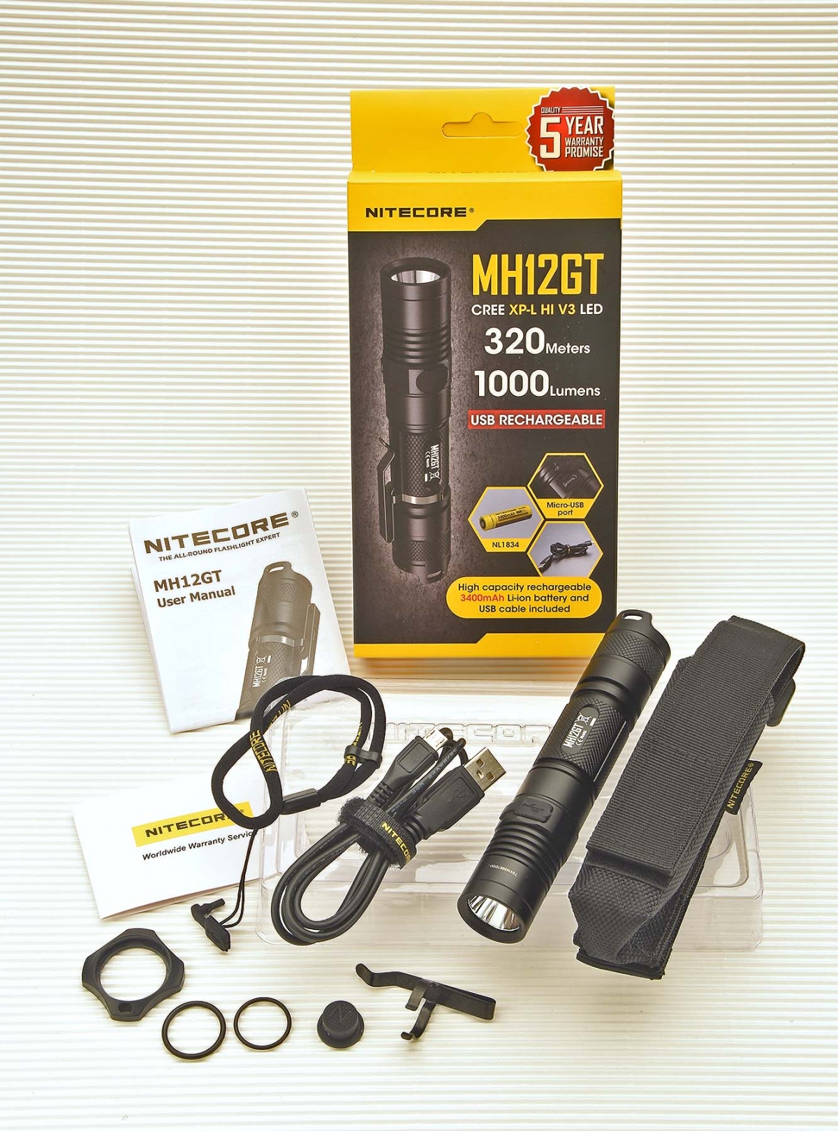 The new Nitecore MH12GT flashlight