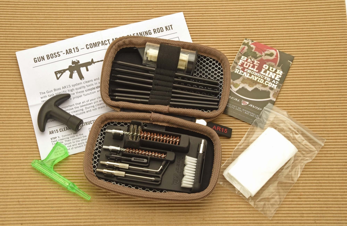 Gun Boss AR-15 cleaning kit for Black Rifles