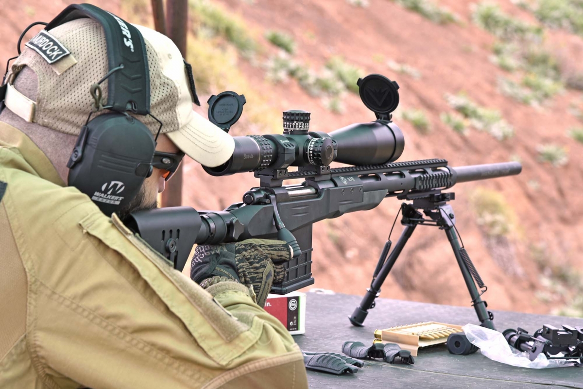 The Caldwell Pic Rail XLA Fixed Bipod in action. Stability is very good