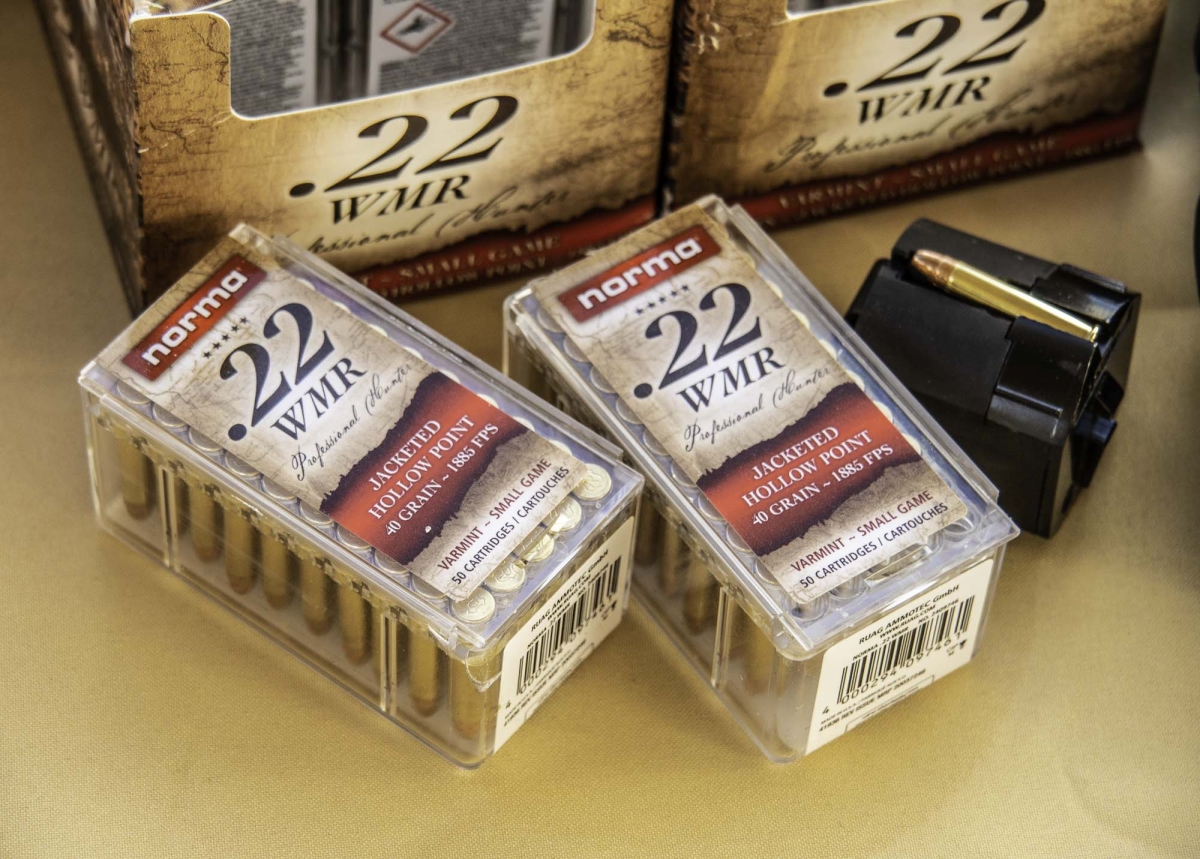 Norma .22 WMR Jacketed Hollow Point ammunition