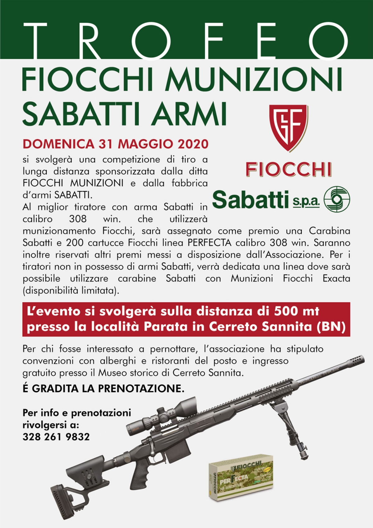 Trofeo Fiocchi-Sabatti 2020 Trofeo Fiocchi-Sabatti 2020