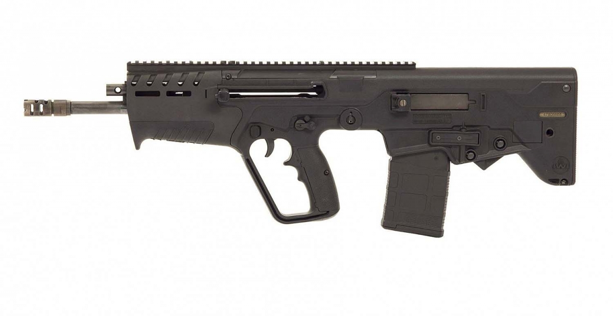 The IWI TAVOR 7 rifle, seen from the left side