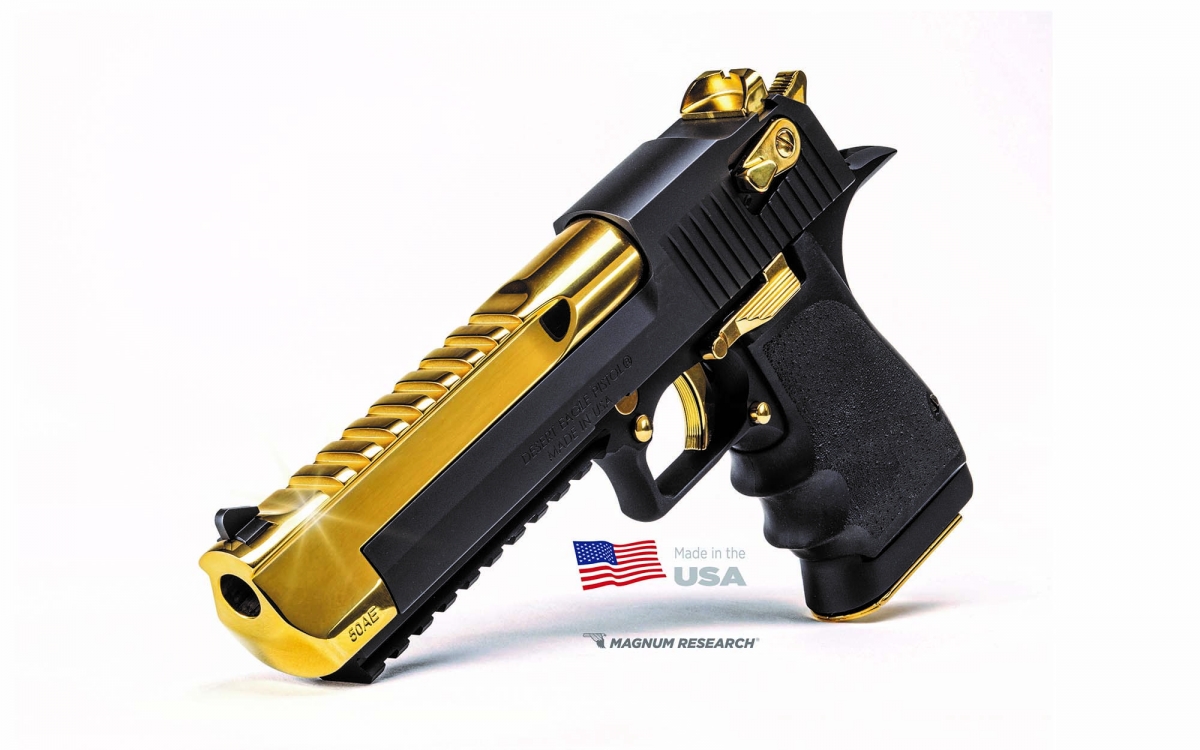 Pistola Desert Eagle &quot;Deagle Black &amp; Gold&quot;