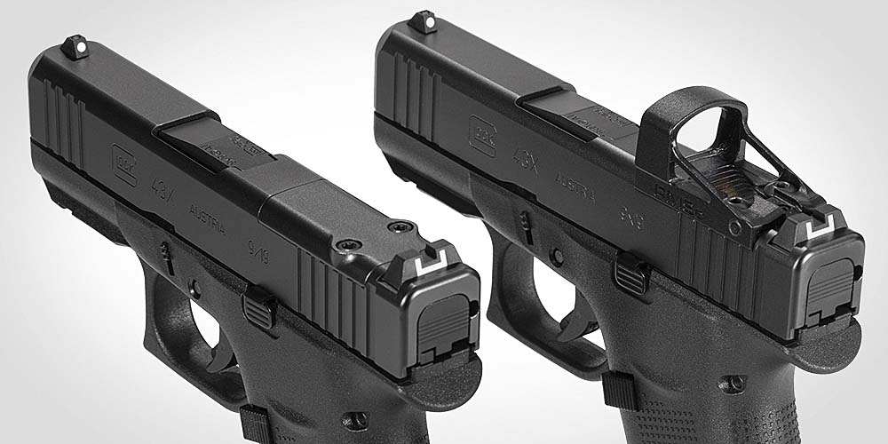 Glock G43X MOS and G48 MOS optics ready pistols