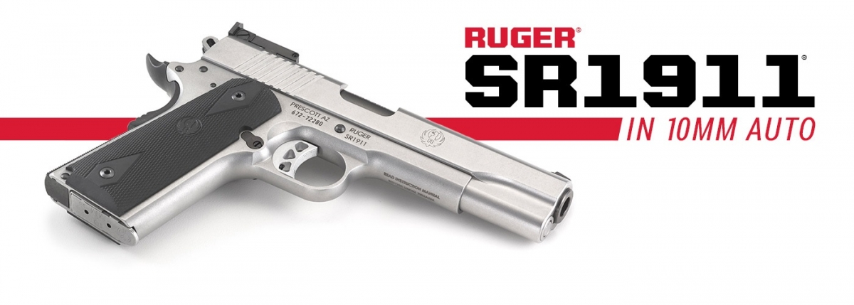 La SR1911 di Ruger è ora disponibile anche nel &quot;corposo&quot; calibro 10mm Auto
