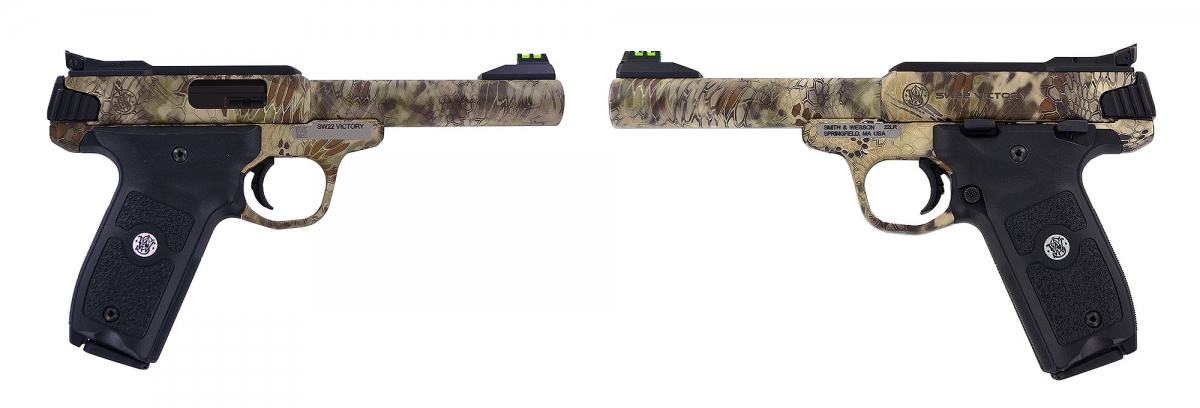 The SW22 Victory is also available with a Kryptek Highlander Camo Finish