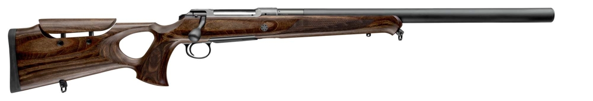 Sauer 101 Silence GTI rifle – right side, with 420 mm integrally silenced barrel 