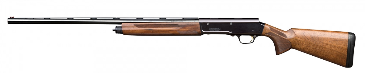 Left view of the new Browning A5 Sweet Sixteen 16 gauge hunting shotgun