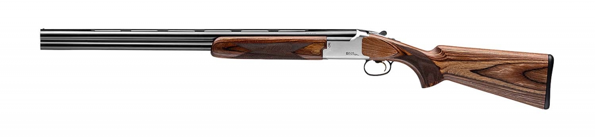 Browning B525 Game Laminated over-and-under hunting shotgun – left side