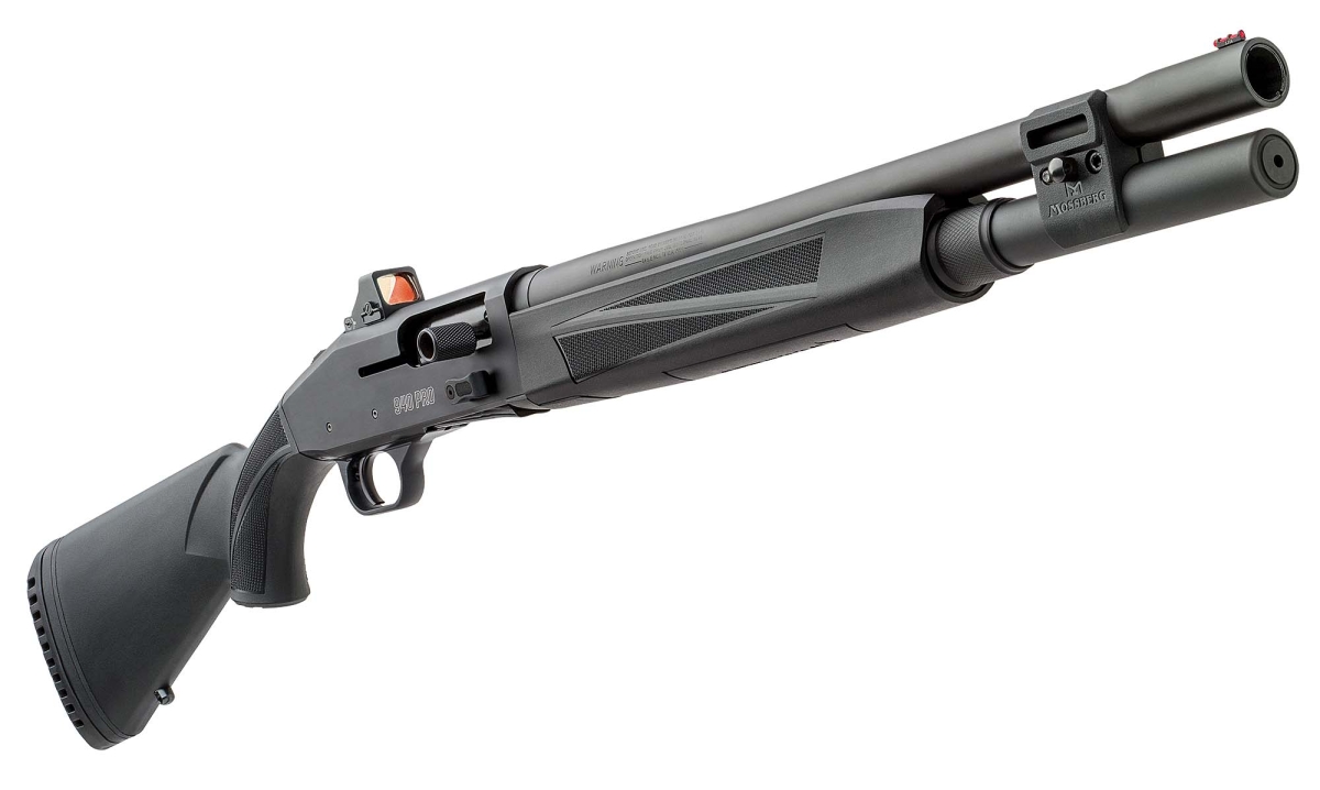 Mossberg&#039;s newest shotgun, dubbed the 940 Pro Tactical, is a fast-cycling, optics-ready, gas-operated semi-automatic 12-gauge tactical and competition shooting machine!