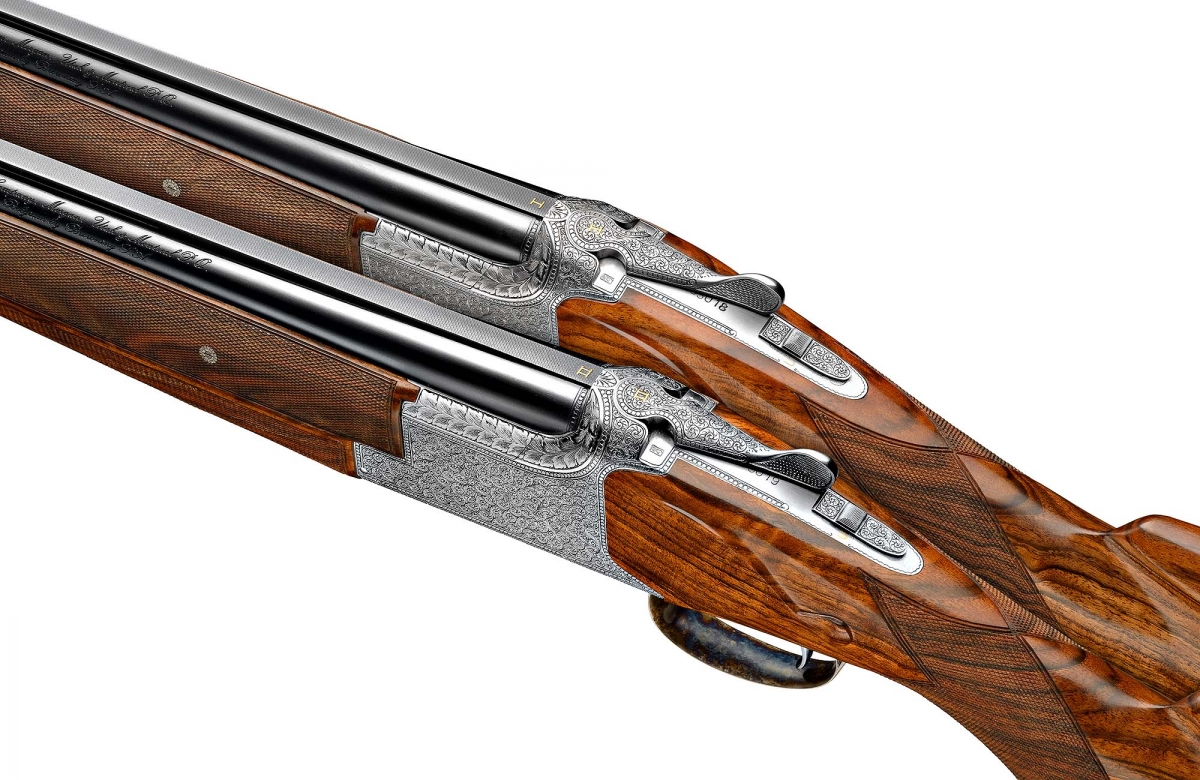 A pair of finely engraved B25 shotgun from the current John Moses Browning Collection series