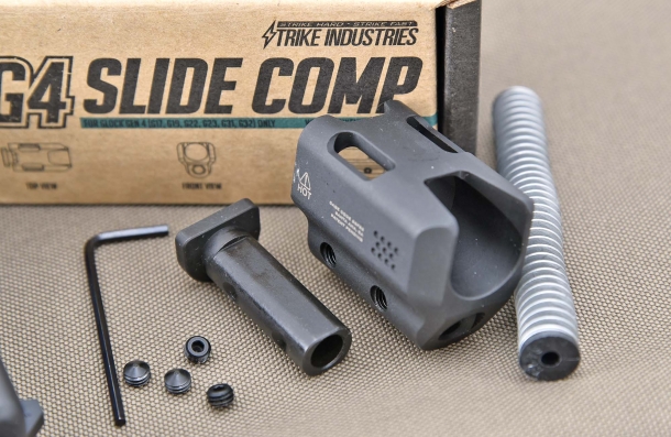 VIDEO: Da Brownells, Strike Industries G4 SlideComp, il compensatore per Glock... facile facile!