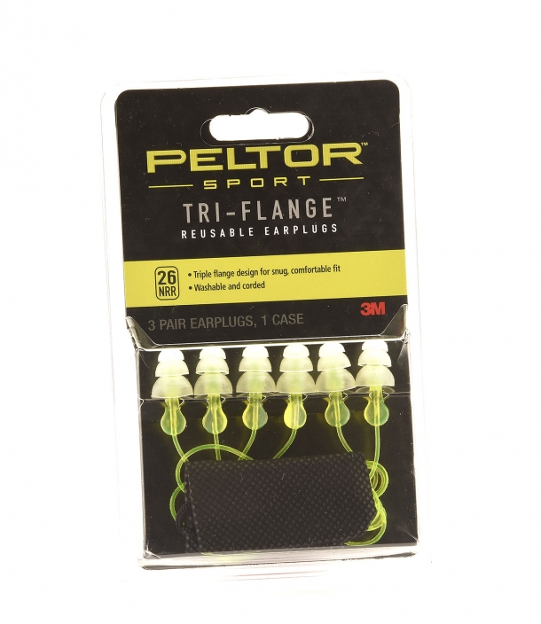 Tappi Peltor Sport e 3M E.A.R. Ultra Fit: protezione tascabile, da Brownells I tappi di protezione Peltor Sport arrivano in confezioni da 6 paia