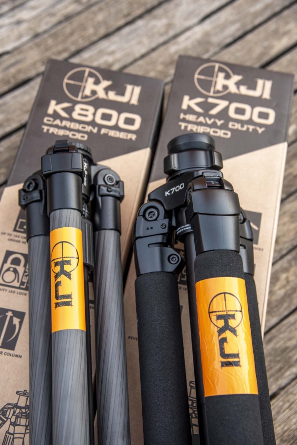 KJI Precision K700 and K800 tripods, for precision shooting