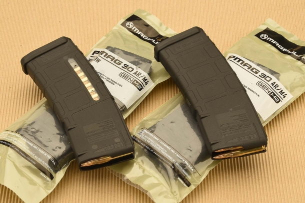 The PMAG magazines are available with or without visual check windows