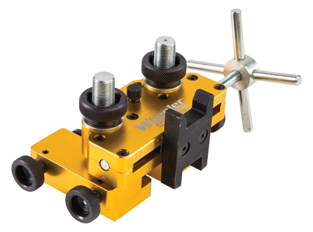 Wheeler Armorer's Handgun Sight Tool The Wheeeler Armorer's Handgun Sight Tool is precision-machined and entirely manufactured out of metal