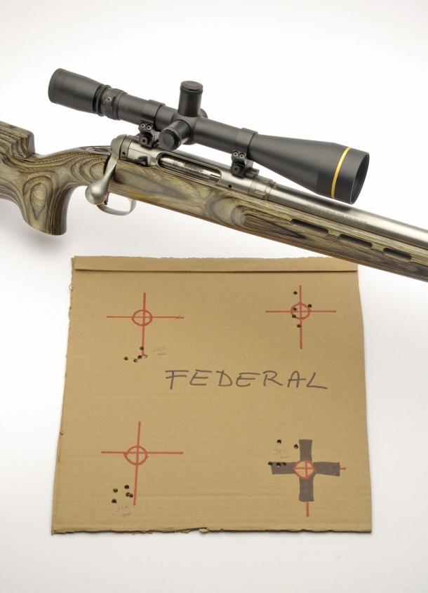 Rosate ottenute con inneschi Federal Gold Medal AR Small Rifle Match