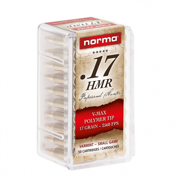 Norma V-MAX .17 HMR ammunition
