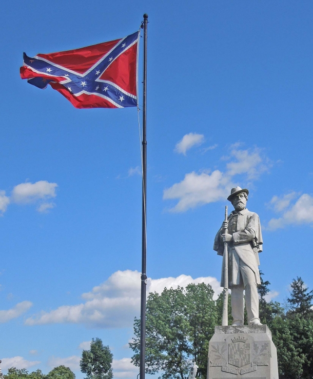 One of the many Confederate monuments existing in the United States