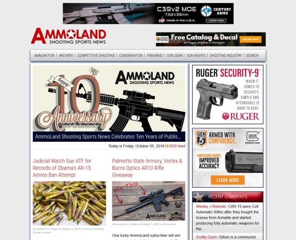 AmmoLand Shooting Sports News celebrates ten years of publishing