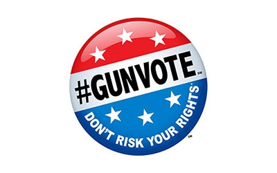 Il logo dell'iniziativa GunVote promossa dalla National Shooting Sports Foundation a tutela dei diritti dei possessori americani di armi