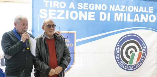 Il Cav. Giorgio Prandini (Presidente TSN Codogno) e Mario Berardinetti (Presidente TSN Milano)