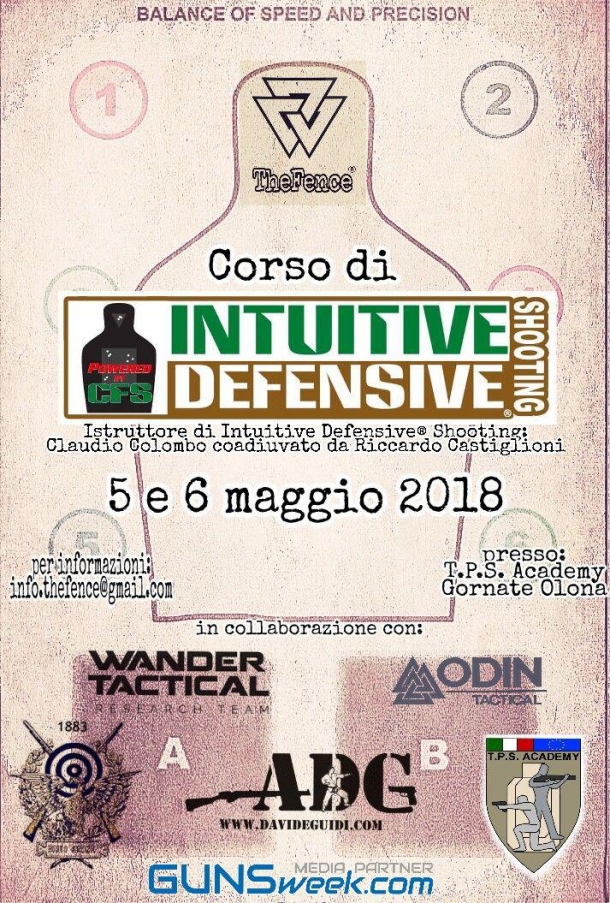 Corso Intuitive Defensive Shooting 2018