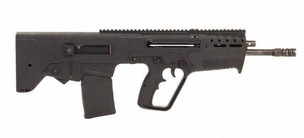 The right side of the IWI TAVOR 7 battle rifle