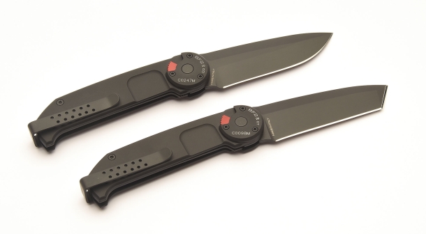 The Extrema Ratio BF2 R knife in a black MIL-C-13924 finish