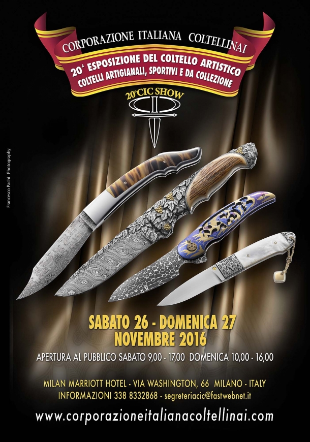 La locandina del ventenale del C.I.C. Show, che si terrà a Milano il 26-26 novembre 2016