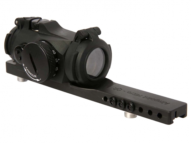 Aimpoint Micro H-2 red dot sight with dedicated mount for the Leupold QR system
