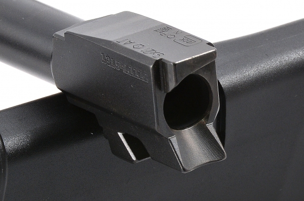 La piccola Glock G43 Slimline La rampa della canna conferma la perfezione delle lavorazioni alle quali ci ha abituati la Glock