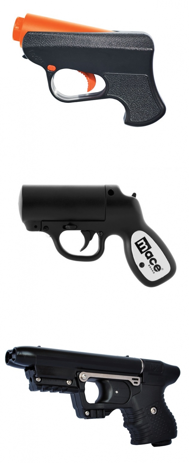 Walther PDP: la pistola al peperoncino di Umarex Sul mercato civile italiano sono già disponibili diverse pistole al peperoncino realistiche: dall'alto in basso la pistola al pepe Ruger, la pistola Mace, e il Piexon JPX-2