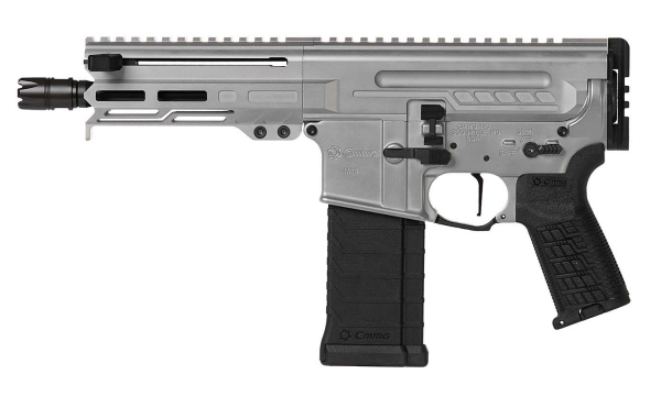CMMG Dissent 5.7x28mm variant: unlike its gas-operated .300 BLK and 5.56mm counterparts, this version feeds through proprietary magazines and is based on CMMG's proprietary radial delayed blowback working system