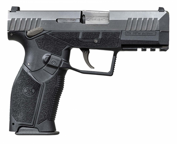 Pistola semi-automatica FN HiPer calibro 9x19mm Parabellum – lato destro 