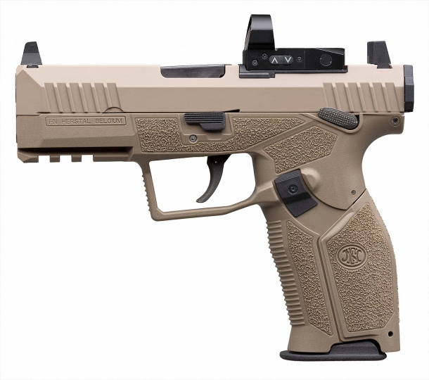 FN HiPer 9mm Luger semi-automatic pistol, MRD variant – left side