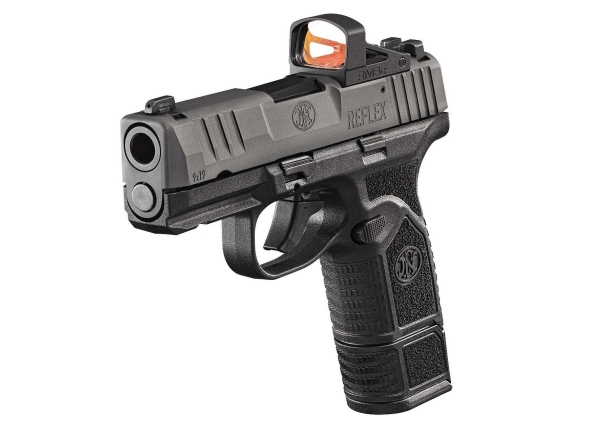 FN Reflex 9mm Luger micro-compact pistol – black MRD variant, with 15-rounds magazine