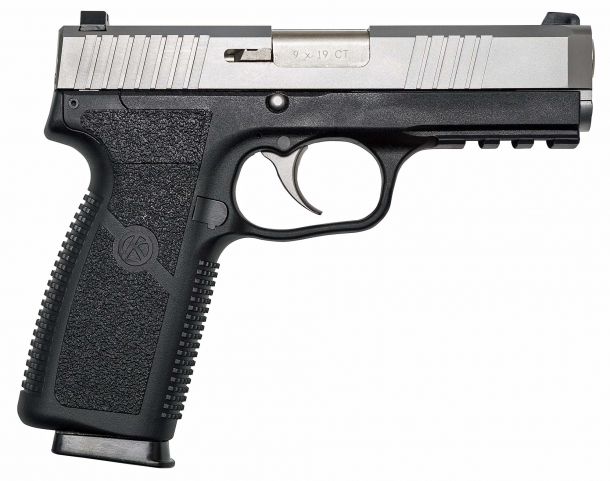 The new Kahr ST9 pistol, seen from the right side