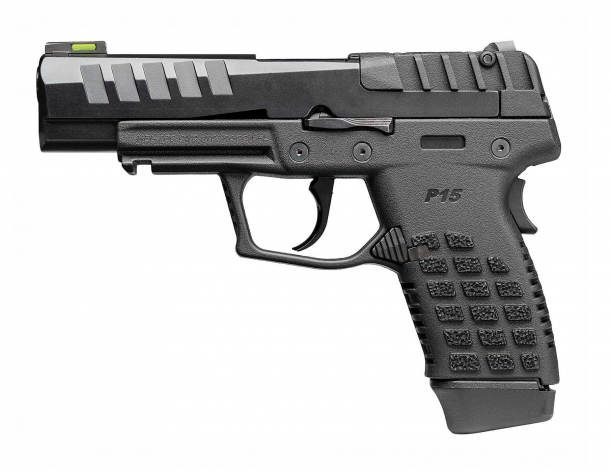 Kel-Tec P15 9mm Luger semi-automatic pistol – left side