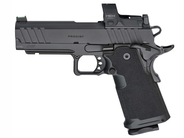 Springfield Armory Prodigy 9mm Luger pistol, 4.¼" barrel version – left side