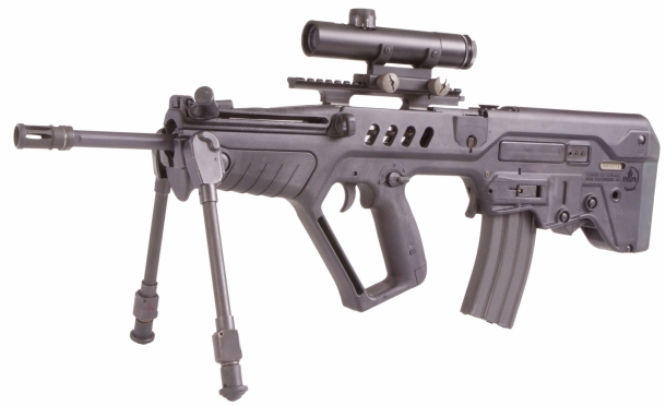 The Tavor Sniper STAR designated marksman rifle, featuring a 460 mm / 18.1" barrel